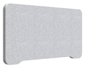 Bordsskärm Edge, 800x400 mm, toppmonterad ljusgrå, grå