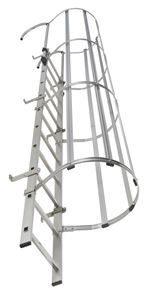 Vægstige, model ALM Fanny, trin: BxD 440 x 30 mm, alu, 11 trin Vægstige, model ALM Fanny, trin: BxD 440 x 30 mm, alu, 11 trin