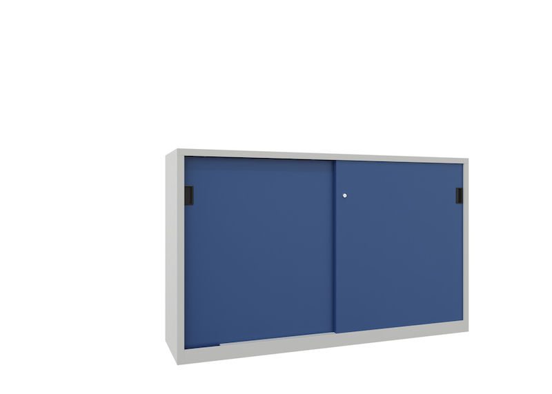 Stålskap med skyvedører, for tung belastning Ellinor