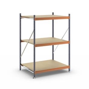 Lagerreol Adrian, belastning pr. sektion 4000 kg, HxBxD 2000 x 1448 x 1100 mm, grundsektion