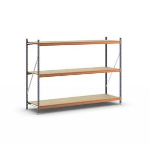 Lagerreol Adrian, belastning pr. sektion 4000 kg, HxBxD 2000 x 2798 x 800 mm, grundsektion