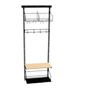 Vaateteline Savalen, seinämalli, L600 mm, musta, malli A, perusosa