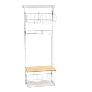 Klädfack Savalen, vägghängd, B 600 mm, vit, modell A, grund