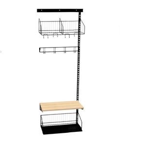 Vaateteline Savalen, seinämalli, L600 mm, musta, malli A, jatko-osa