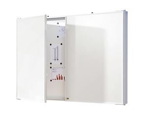 Whiteboardtavle Olle, stålplade, emaljeret, billedformat 16:10