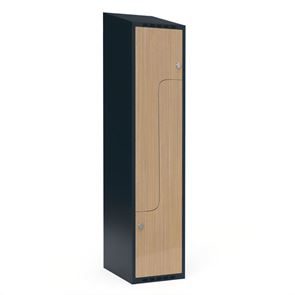 Z-skåp Fydor SMZ, 400x550x1900 mm, 2 dörrar i 1 skåp, sluttande tak, ant/ek 