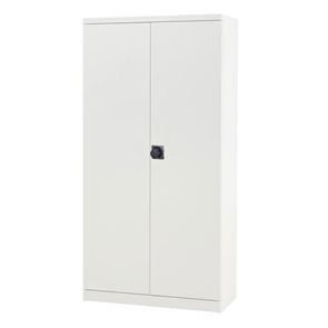 Stålskap Småland med elektrisk kodelås, med elektrisk lås, 1980x1000x440 mm, hvit