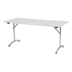 Kantinebord Jonas, 1400x800 mm, krom/hvid