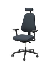 Työtuoli LD 6340, niskatuki, sinivihreä, 4D-käsinojat