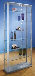 Glassmonter Ljusnan, BxDxH 820x250x1800, rektangulær med 6 stk hyller