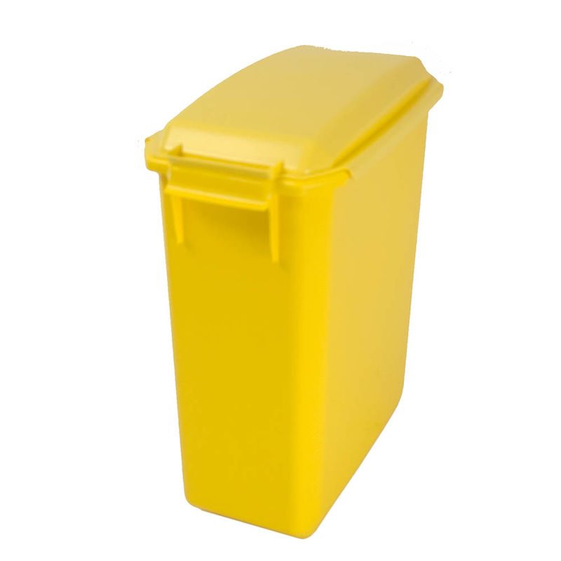 Kildesorteringsbeholder Gilen, 60 L, gul