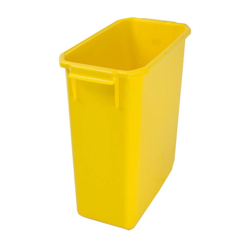 Kildesorteringsbeholder Gilen, 60 L, gul