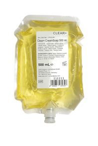 Kremsåpe Clear+ Flora, innhold 0,5 liter, 6-pk