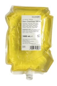 Kremsåpe Clear+ Flora, innhold 1 liter, 4-pk