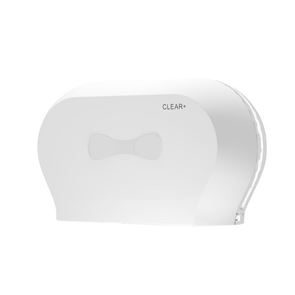 Toalettpappersdispenser Midi, Clear+ Furuby, plast, vit