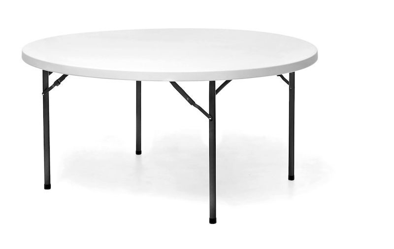 Taittopöytä Kalas, pyöreä, Ø 1520 mm