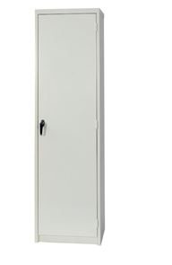 Verkstedskap Keep, HxBxD 1975x530x400 mm, hvit, elektromekanisk sikkerhetshåndtak